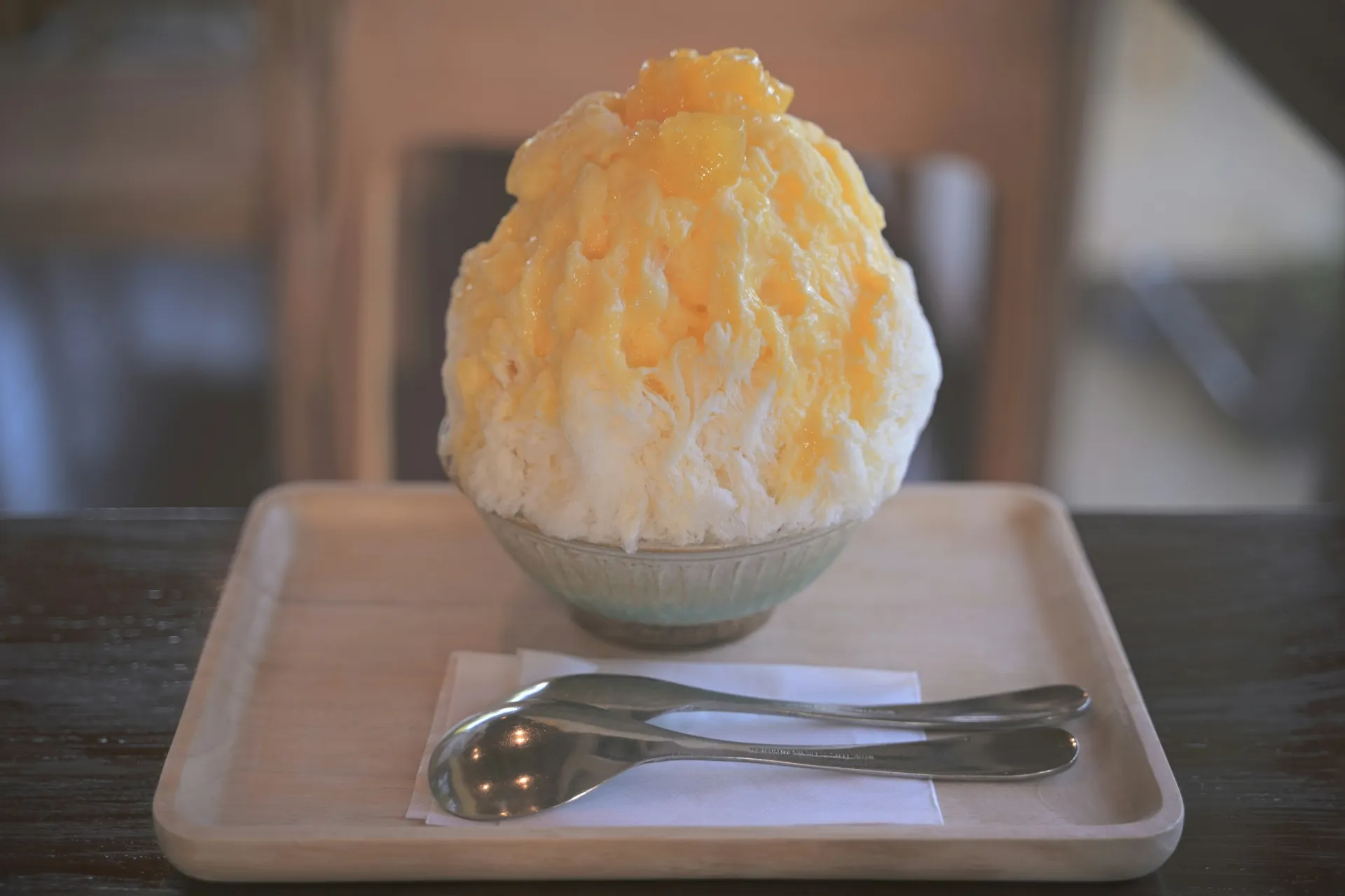 팥빙수와 관련된 꿈 해몽의 상징인 시원한 아이스크림을 표현한 이미지